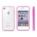 Slim Luminous Glowing Transparent Bumper TPU Plastic Hard Case Cover For iPhone 4 / 4S