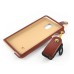 Slim PU Leather Lanyards Case Stand Cover with Card Slot for Samsung Galaxy Note 4 - Brown