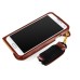 Slim PU Leather Lanyards Case Stand Cover with Card Slot for Samsung Galaxy S5 - Brown