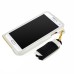 Slim PU Leather Lanyards Case Stand Cover with Card Slot for Samsung Galaxy S5 - White