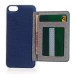 Slim PU Leather TPU Case Stand Cover with Card Slot for iPhone 6 / 6s - Blue