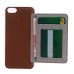Slim PU Leather TPU Case Stand Cover with Card Slot for iPhone 6 / 6s - Brown
