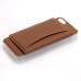 Slim PU Leather TPU Case Stand Cover with Card Slot for iPhone 6 / 6s - Brown