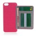 Slim PU Leather TPU Case Stand Cover with Card Slot for iPhone 6 / 6s - Magenta