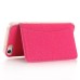 Slim PU Leather TPU Case Stand Cover with Card Slot for iPhone 6 / 6s - Magenta