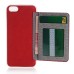 Slim PU Leather TPU Case Stand Cover with Card Slot for iPhone 6 / 6s - Red