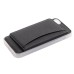 Slim PU Leather TPU Case Stand Cover with Card Slot for iPhone 6 / 6s Plus - Black