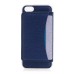 Slim PU Leather TPU Case Stand Cover with Card Slot for iPhone 6 / 6s Plus - Blue