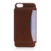 Slim PU Leather TPU Case Stand Cover with Card Slot for iPhone 6 / 6s Plus - Brown