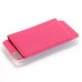 Slim PU Leather TPU Case Stand Cover with Card Slot for iPhone 6 / 6s Plus - Magenta