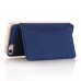 Slim PU Leather TPU Case Stand Cover with Card Slot for iPhone 7 - Dark blue