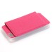 Slim PU Leather TPU Case Stand Cover with Card Slot for iPhone 7 - Magenta