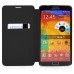 Slim Stitching PU Leather with Stand Flip Case for Samsung Galaxy Note 3 - Black