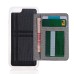 Slim Stripe Grid PU Leather TPU Case Stand Cover with Card Slot for iPhone 6 / 6s - Black