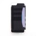 Slim Stripe Grid PU Leather TPU Case Stand Cover with Card Slot for iPhone 6 / 6s - Black