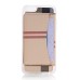 Slim Stripe Grid PU Leather TPU Case Stand Cover with Card Slot for iPhone 6 / 6s - White