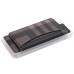 Slim Stripe Grid PU Leather TPU Case Stand Cover with Card Slot for iPhone 6 / 6s Plus - Brown