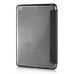 Slim Transparent Glitter Back Smart PU Leather Cover Stand Case For iPad Mini 1 / 2 / 3 - Black