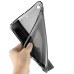 Slim Transparent Glitter Back Smart PU Leather Cover Stand Case For iPad Mini 1 / 2 / 3 - Black