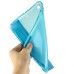 Slim Transparent Glitter Back Smart PU Leather Cover Stand Case For iPad Mini 1 / 2 / 3 - Blue