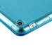 Slim Transparent Glitter Back Smart PU Leather Cover Stand Case For iPad Mini 1 / 2 / 3 - Blue