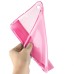 Slim Transparent Glitter Back Smart PU Leather Cover Stand Case For iPad Mini 1 / 2 / 3 - Pink