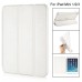 Slim Transparent Glitter Back Smart PU Leather Cover Stand Case For iPad Mini 1 / 2 / 3 - White