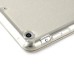 Slim Transparent Glitter Back Smart PU Leather Cover Stand Case For iPad Mini 1 / 2 / 3 - White