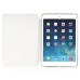 Slim Transparent Glitter Back Smart PU Leather Cover Stand Case For iPad Mini 1 / 2 / 3 - White