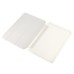 Slim Transparent Glitter Back Smart PU Leather Cover Stand Case For iPad Mini 1 / 2 / 3 - White