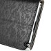 Small Check Pattern Rhinestone Decorated Magnetic Snap Leather Folio Stand Case With Card Slots For Samsung Galaxy Note 3 - Black