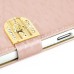 Small Check Pattern Rhinestone Decorated Magnetic Snap Leather Folio Stand Case With Card Slots For Samsung Galaxy Note 3 - Champagne-Like Gold