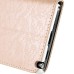 Small Check Pattern Rhinestone Decorated Magnetic Snap Leather Folio Stand Case With Card Slots For Samsung Galaxy Note 3 - Champagne-Like Gold