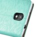 Small Check Pattern Rhinestone Decorated Magnetic Snap Leather Folio Stand Case With Card Slots For Samsung Galaxy Note 3 - Green