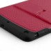 Small Dots Design Hard Case With Flexible Stand For iPad Mini 1/2/3 - Red / Black