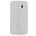 Small Round Gem Diamond Snap On TPU Hard Back Case Cover for Samsung Galaxy S7 Edge G935 - White