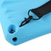 Small Waist Silicone Back Case with a Strap for iPad Air 2 ( iPad 6 ) - Blue