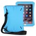 Small Waist Silicone Back Case with a Strap for iPad Air 2 ( iPad 6 ) - Blue