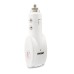 Smart Car Charger For iPhone iPod iPad Samsung BlackBerry - White