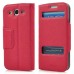 Smart Cross Grain Leather Folio Flip Stand Case Caller ID Touchscreen View Window Cover For Samsung Galaxy S3 I9300 I9305