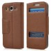 Smart Cross Grain Leather Folio Flip Stand Case Caller ID Touchscreen View Window Cover For Samsung Galaxy S3 I9300 I9305