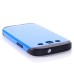 Smooth Slim Armor Pattern TPU Back Case Cover for Samsung Galaxy S3 - Blue