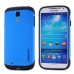 Smooth Slim Armor Pattern TPU Back Case Cover for Samsung Galaxy S4 - Blue