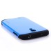 Smooth Slim Armor Pattern TPU Back Case Cover for Samsung Galaxy S4 - Blue