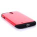 Smooth Slim Armor Pattern TPU Back Case Cover for Samsung Galaxy S4 - Red