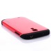 Smooth Slim Armor Pattern TPU Back Case Cover for Samsung Galaxy S4 - Red