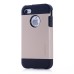 Smooth Slim Armor Pattern TPU Back Case Cover for iPhone 4/4S - Gold