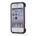 Smooth Slim Armor Pattern TPU Back Case Cover for iPhone 4/4S - White