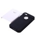 Smooth Slim Armor Pattern TPU Back Case Cover for iPhone 4/4S - White