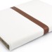 Snap-Button Wallet Style Folio Stand Leather Case For iPad 2 / 3 / 4 - White